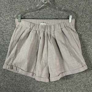 Lullaby Club Women's Size XS Light Pink Linen Woven Shorts